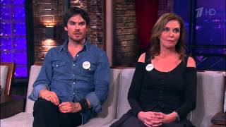 Ivana Chubbuck And Ian Somerhalder On Russias Evening With Ivan Urgant