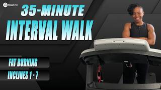 35-Minute Fat Burning Incline Walk | 2 Min Fast + 2 Min Slow Intervals