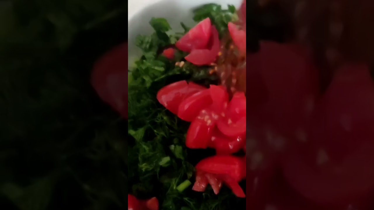 YEŞİL ZEYTİN SALATASI❤️KAHVALTIDA BAŞKA BİR ŞEY ARAMAZSINIZ???? #kahvaltılıktarifler