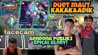 Download lagu DUET MAUT KAKAK&ADIK! GENDONG PUBLIK2 EPICALGLORY! | Mobile Legends | Ade Arista