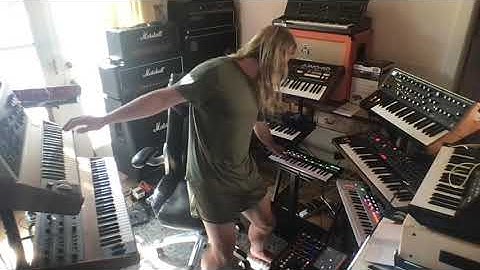 Moog Matriarch + MFB Dominion 1 + MS20 + Subsequent 37 + Moog Model D + Juno 60 + OB-6 + MPC One