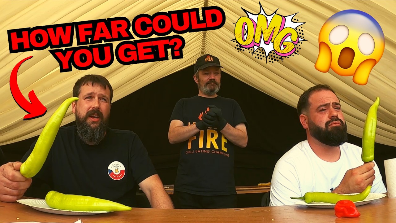 INSANE Super Hot Chili Pepper Eating Challenges - League Of Fire