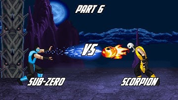Sub Zero vs Scorpion M.U.G.E.N battle - The Sub-Zero vs Scorpion M.U.G.E.N battle series (part 6).