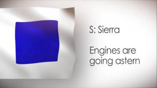 S - Nautical Flag Letter & Meaning - International Maritime Signal Flags