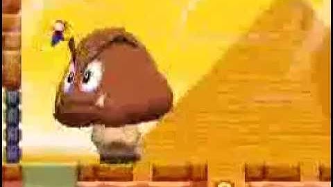 NSMB Editor: Mega Goomba in World 1