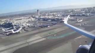 Taking off from LAX on the 2-class A321