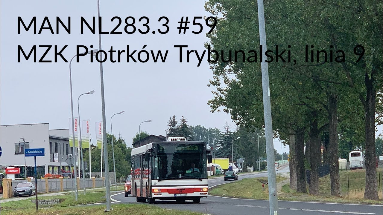 Mzk Piotrków Trybunalski Rozkład Jazdy MAN NL283.3 #59 - MZK Piotrków Trybunalski 🚌 linia 9 - YouTube