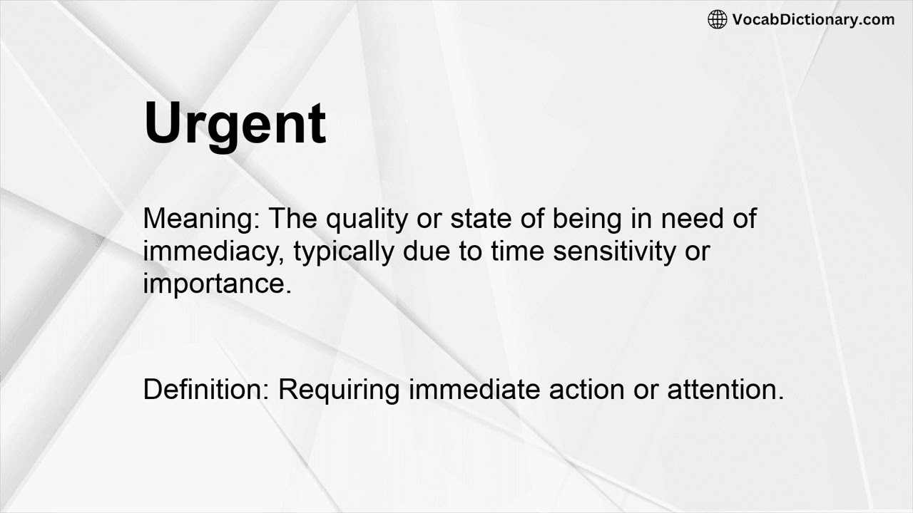 Urgent Meaning