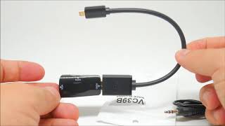 HDMI to VGA Converter with Audio Jack 3.5mm (Gold Plated) Unboxing