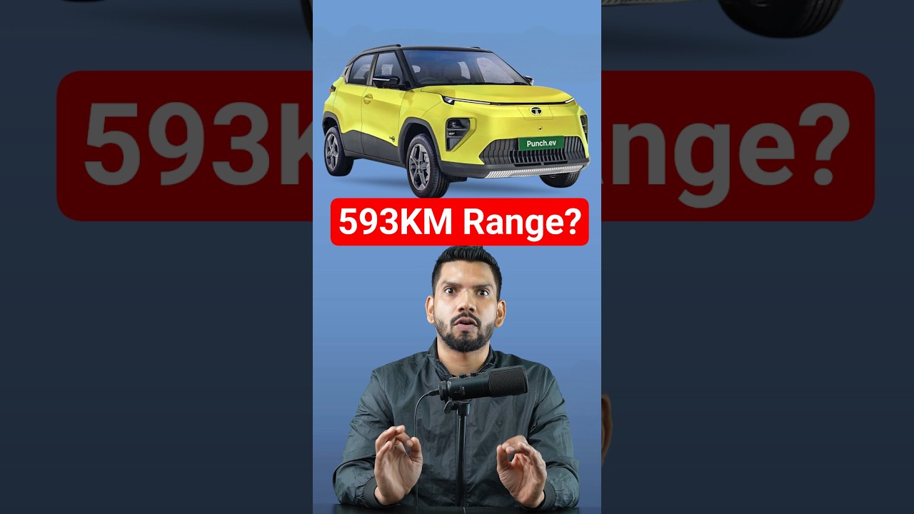 Tata punch EV shocked with 593km range in teaser ⚡