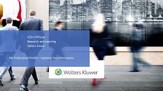 CCH CPELink – My Professional Profile: Updating Your Name