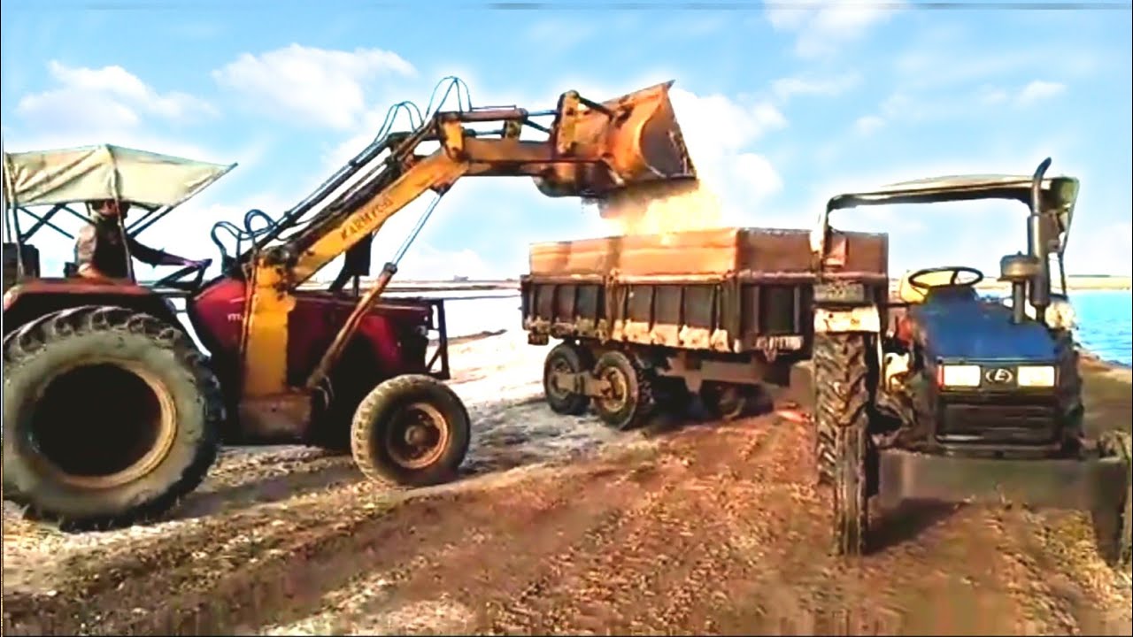 Tractor ( JCB's Loder ) loading salt in tractor💥💪🚜 #jcb #tractor # ...