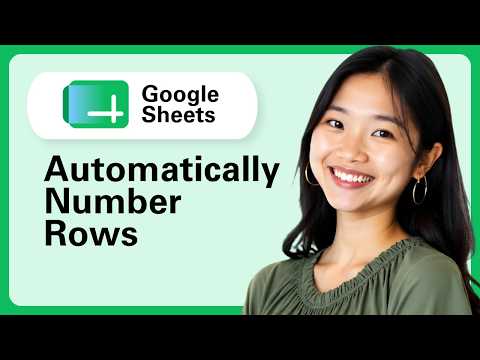 How To Automatically Number Rows In Google Sheets (Step By Step)