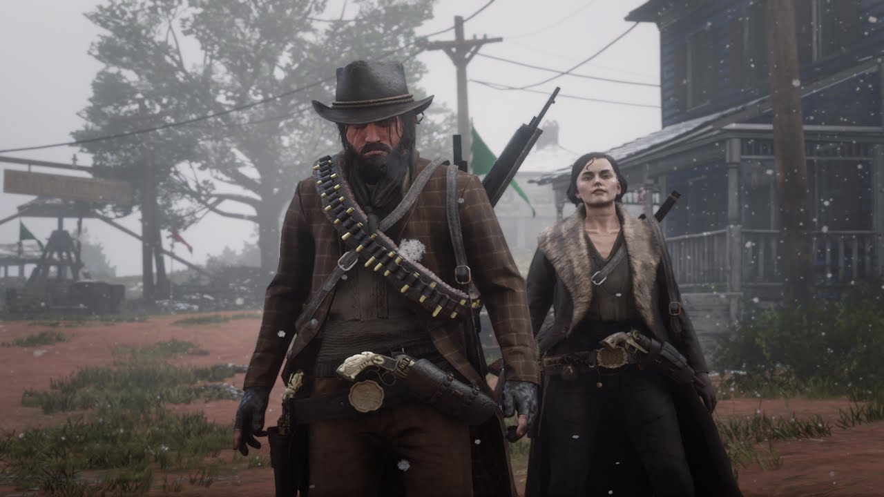 Red Dead Online Call to Arms chaos in winter Rhodes YouTube