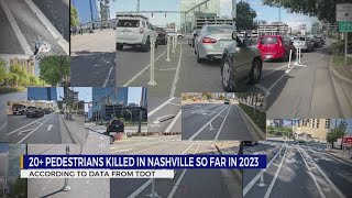 Over 20 pedestrians killed in Nashville so far in 2023