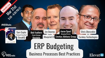ERP Budgeting Business Processes and Best Practices