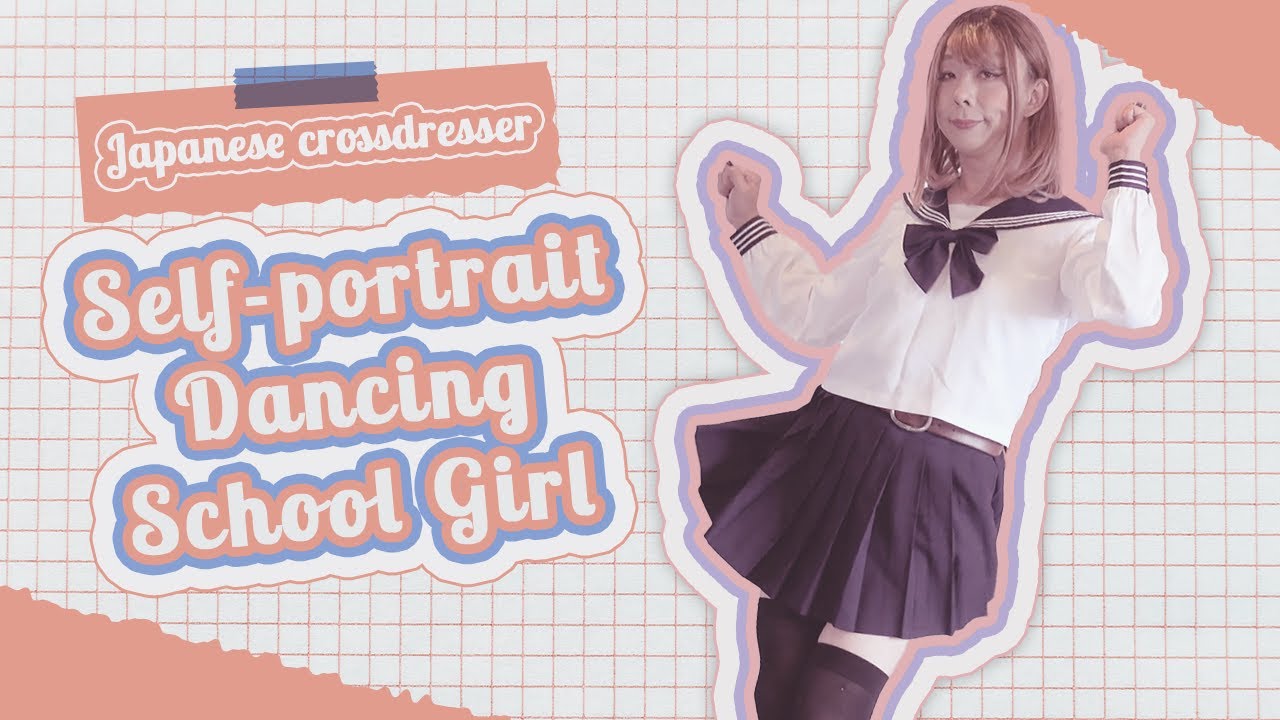 [Japanese Crossdresser in high school sailor uniforms ] Short movie ...