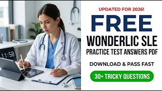 How To Pass The 2026 Wonderlic SLE Fast: Free Practice Test Answers And PDF Preparation Guide