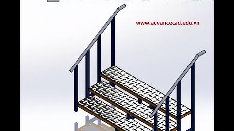 Thiết kế cầu thang bằng Inventor Weldments
