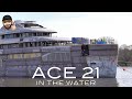 New Yacht Project ACE 21 towed to Lürssen shipyard