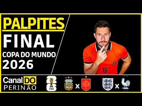 PALPITE PARA ARGENTINA x ESPANHA PELA GRANDE FINAL DA COPA DO MUNDO 2026!! | ANÁLISE
