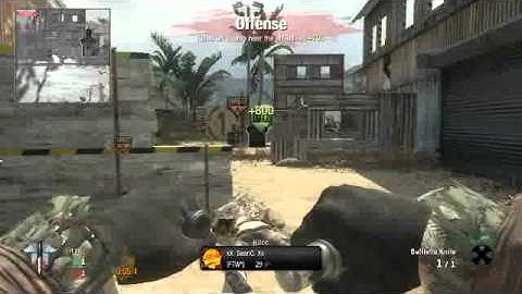Black Ops - Tomahawk Trickshot On Firing Range SnD #2 - x2ManClan