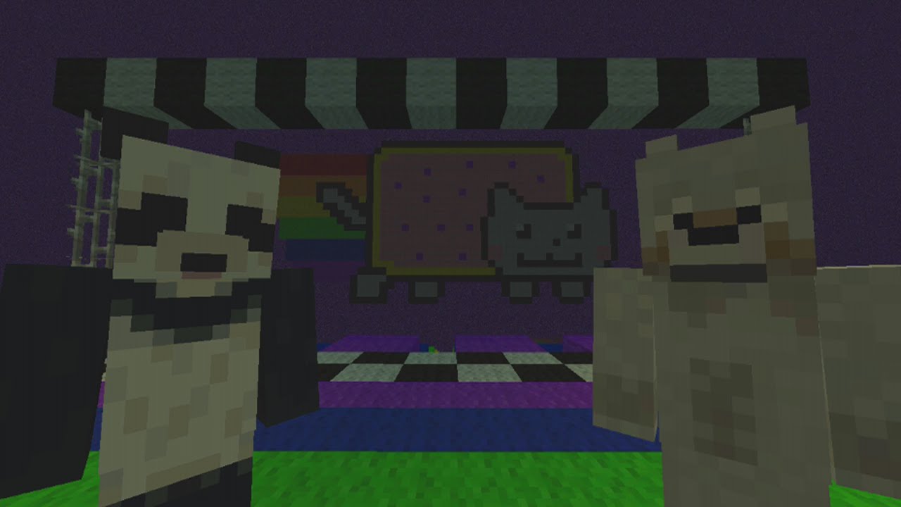 Minecraft Xbox| Nyan Cat - Parkour w/ PaigethePanda & BOLTZ