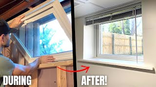 How to Replace and Trim Out a Basement Window (DIY Window Removal, Replacement, and Trim Install)