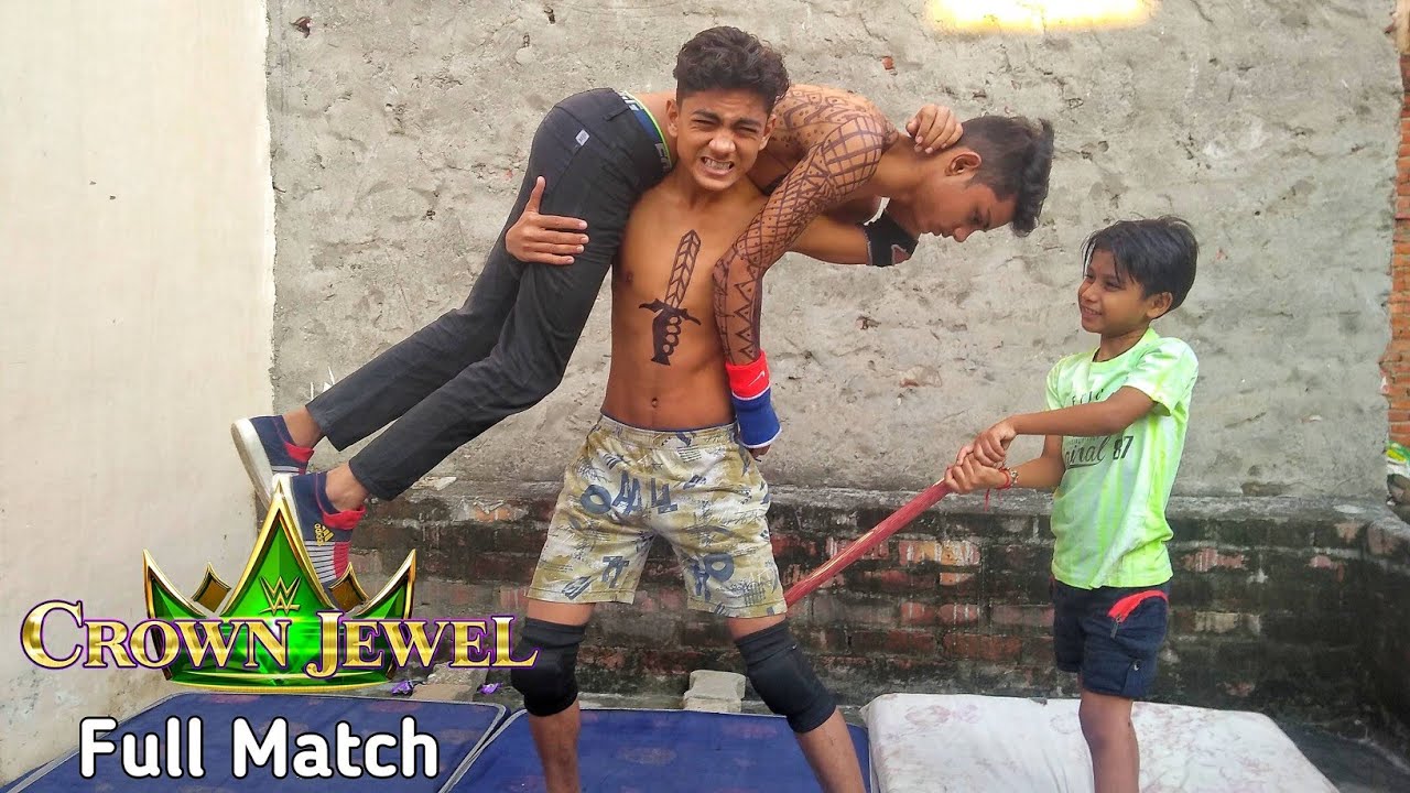 Full Match - Roman Reigns vs Brock Lesnar Crown Jewel Full Match | Backyard Wrestling