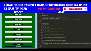 HTML FORM IN HAUSA