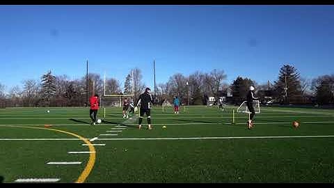 3 Player Soccer/Football Passing Pattern