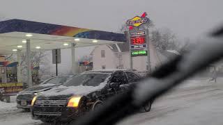 Snow Storm Part one in Springfield Ohio 2/2/2022