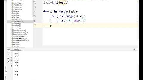 Cuadrado con bucle doble en Python Pycharm Programación TIC 2 Bachillerato IES Monterroso