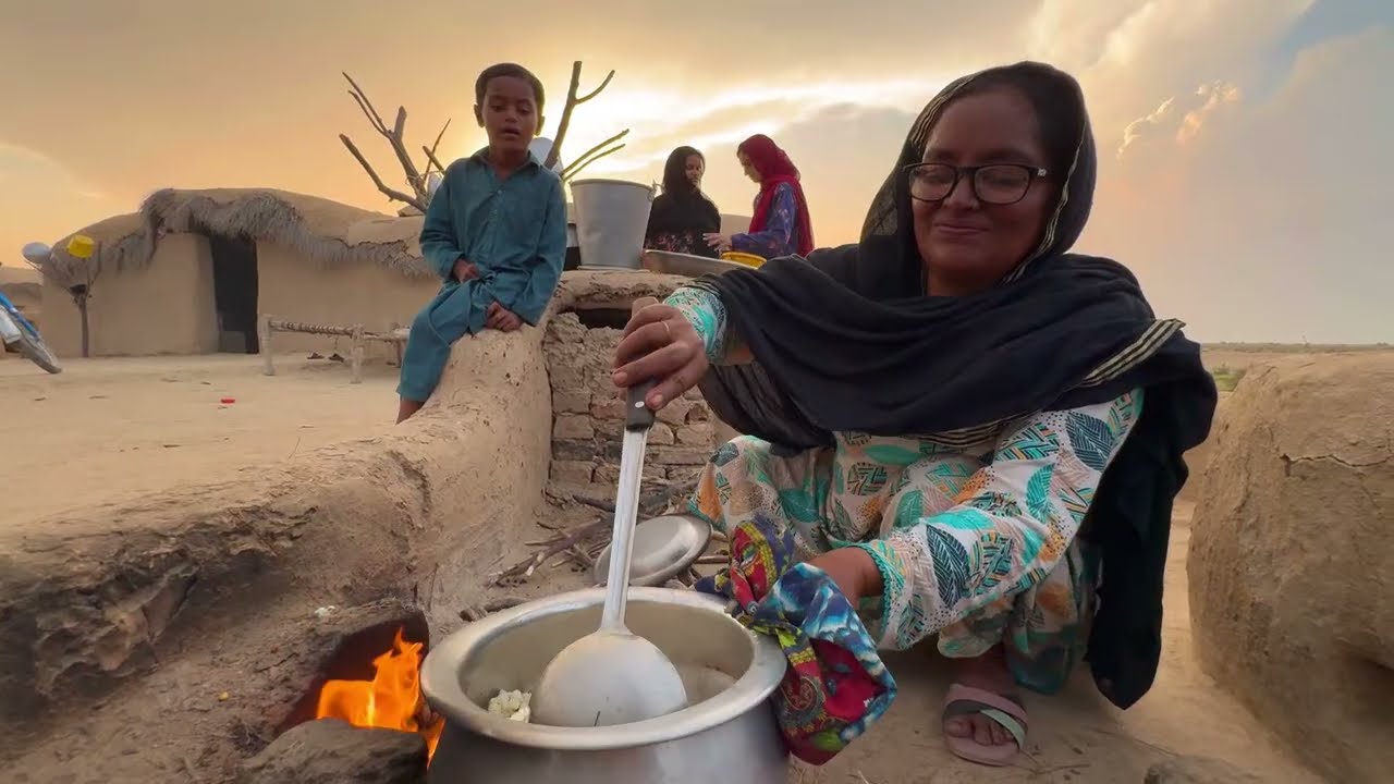 Evening Routin Village Life Beautiful Views 