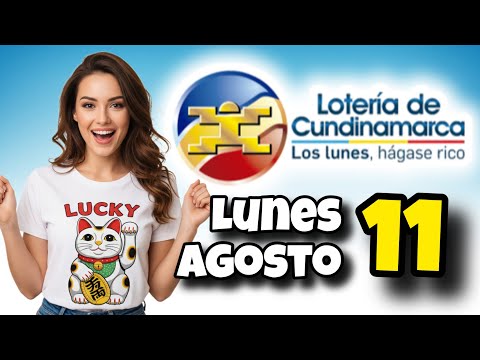 Resultado LOTERIA DE CUNDINAMARCA Lunes 11 de Agosto de 2025