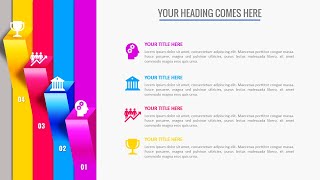 Create 4 Step Vertical Infographic Slide Design in PowerPoint