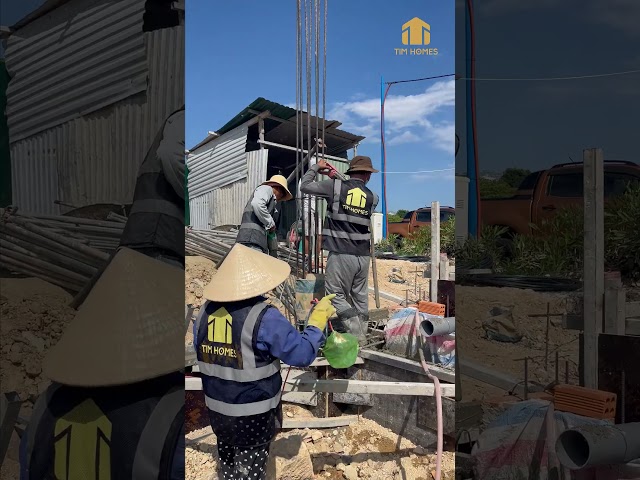💥Đổ bê tông móng Căn 09-A7 Khu BT Giáng Hương, TP.Nha Trang💥l Xây nhà trọn gói Nha Trang - TIM Homes