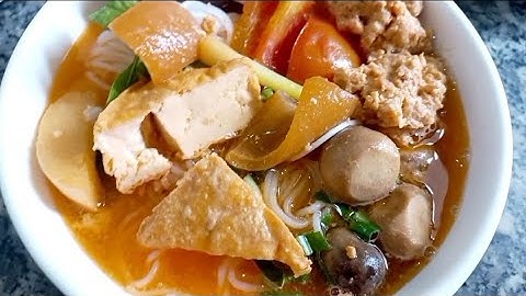 CÁCH NẤU BÚN RIÊU KHÔ MỰC