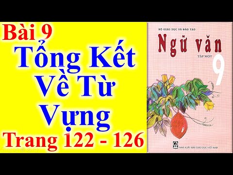 Video Ngữ Văn Lớp 9 Bài 9 - Tổng Kết Về Từ Vựng - Trang 122... - youtube