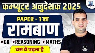 📢Computer Instructor 2025 | Paper-1 Crack करने का रामबाण | Super Strategy Session | by Shubham Sir