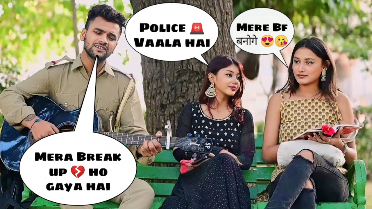 Broken Police ( पुलिस ) Singing Reaction Prank ||  Sad mash-up O Khuda X Tujhe Bhula Diya By Iklakh