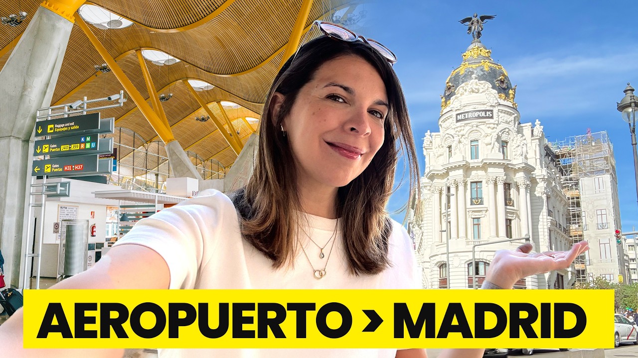 Cómo ir del AEROPUERTO de BARAJAS a MADRID CENTRO (todas las formas)