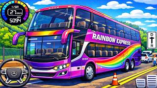 Coach Bus Parking Simulator Driving - Colorful Bus Parking Game - Android Gameplay screenshot 2