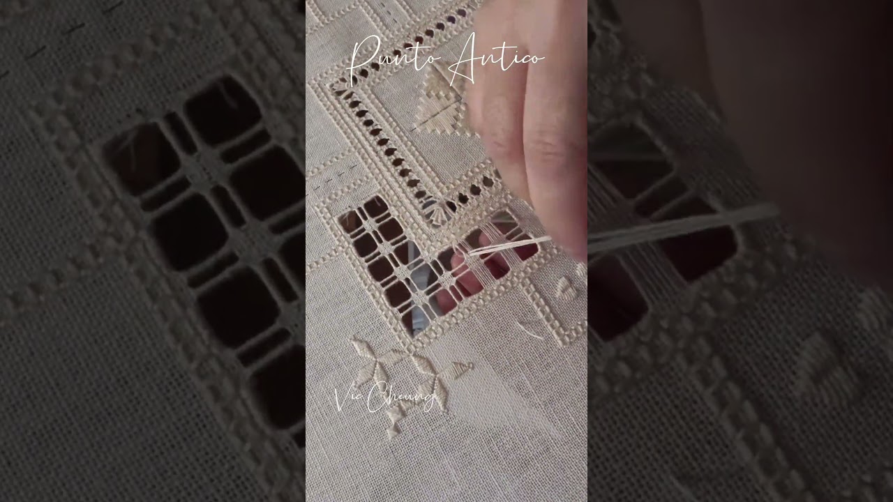 Punto Antico Embroidery｜embroidery｜刺繡｜please subscribe like