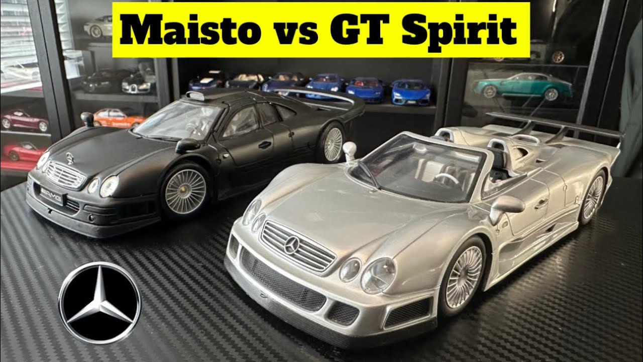 1:18 Mercedes CLK GTR Roadster vs Coupe - YouTube