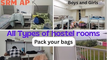 All about SRM AP Hostel room types and details#srmap #vlogs #btech #srmuniversityap #apeamcet
