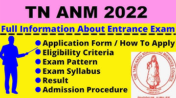 TN ANM 2022: Notification, Dates, Application, Eligibility, Pattern, Syllabus, Admit Card