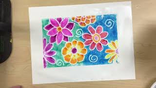 Scratch Foam Marker Prints