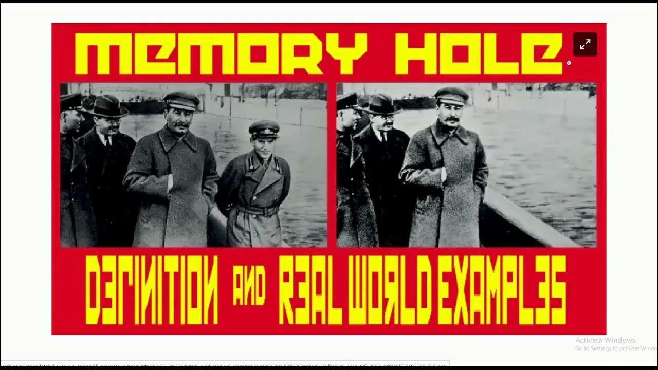 MEMORY HOLE in the Culture War YouTube