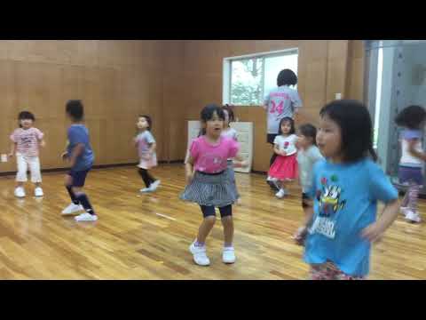 リトミックダンス　♪クラリネットをこわしちゃった3　リトミック体操日曜日クラス　キッズガーデン武蔵小杉教室　指導　梶原和歌子　小林杏純　2020,6,21